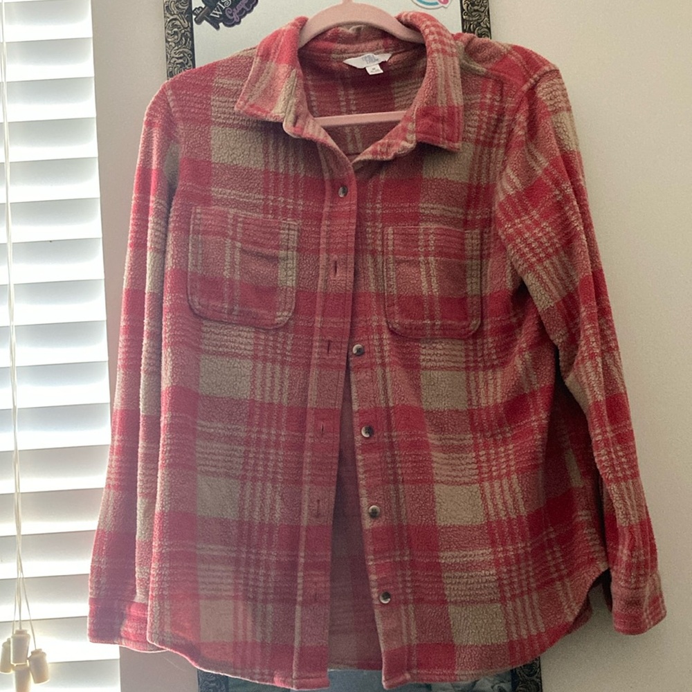 Long sleeve plaid shirt from time and tru